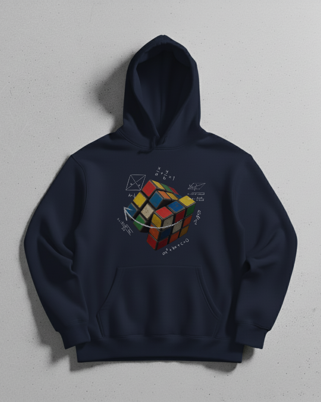 Rubik’s Cube Unisex Hoodie – Geometric Puzzle Graphic Hoodie for Math & Logic Lovers