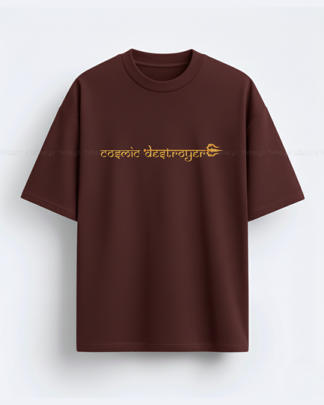 Cosmic Destroyer Mahadev Oversized Unisex T-Shirt | Spiritual Streetwear Graphic Tee