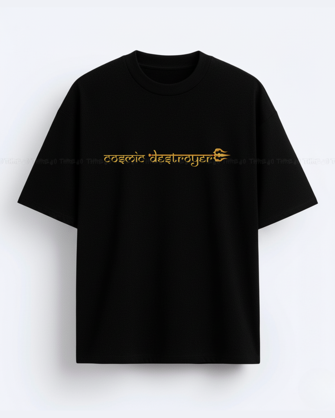 Cosmic Destroyer Mahadev Oversized Unisex T-Shirt | Spiritual Streetwear Graphic Tee