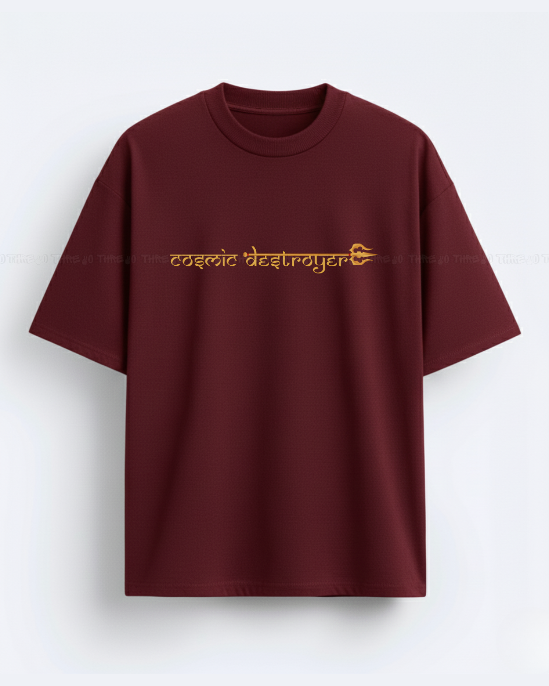 Cosmic Destroyer Mahadev Oversized Unisex T-Shirt | Spiritual Streetwear Graphic Tee