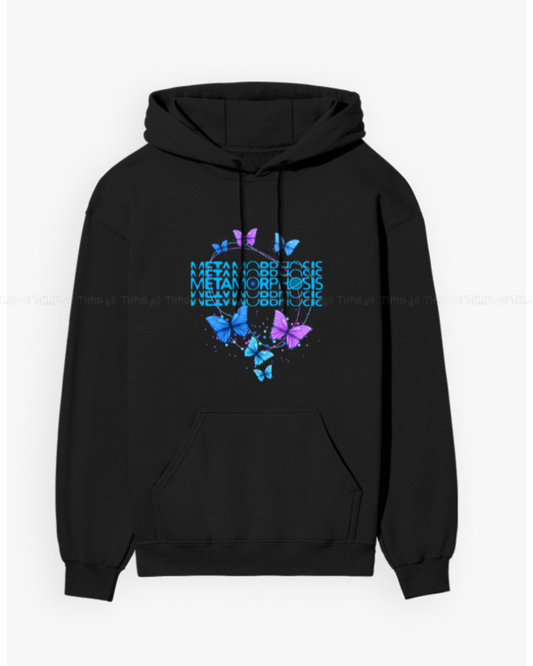 Butterfly Metamorphosis Graphic Hoodie – Aesthetic Unisex Streetwear
