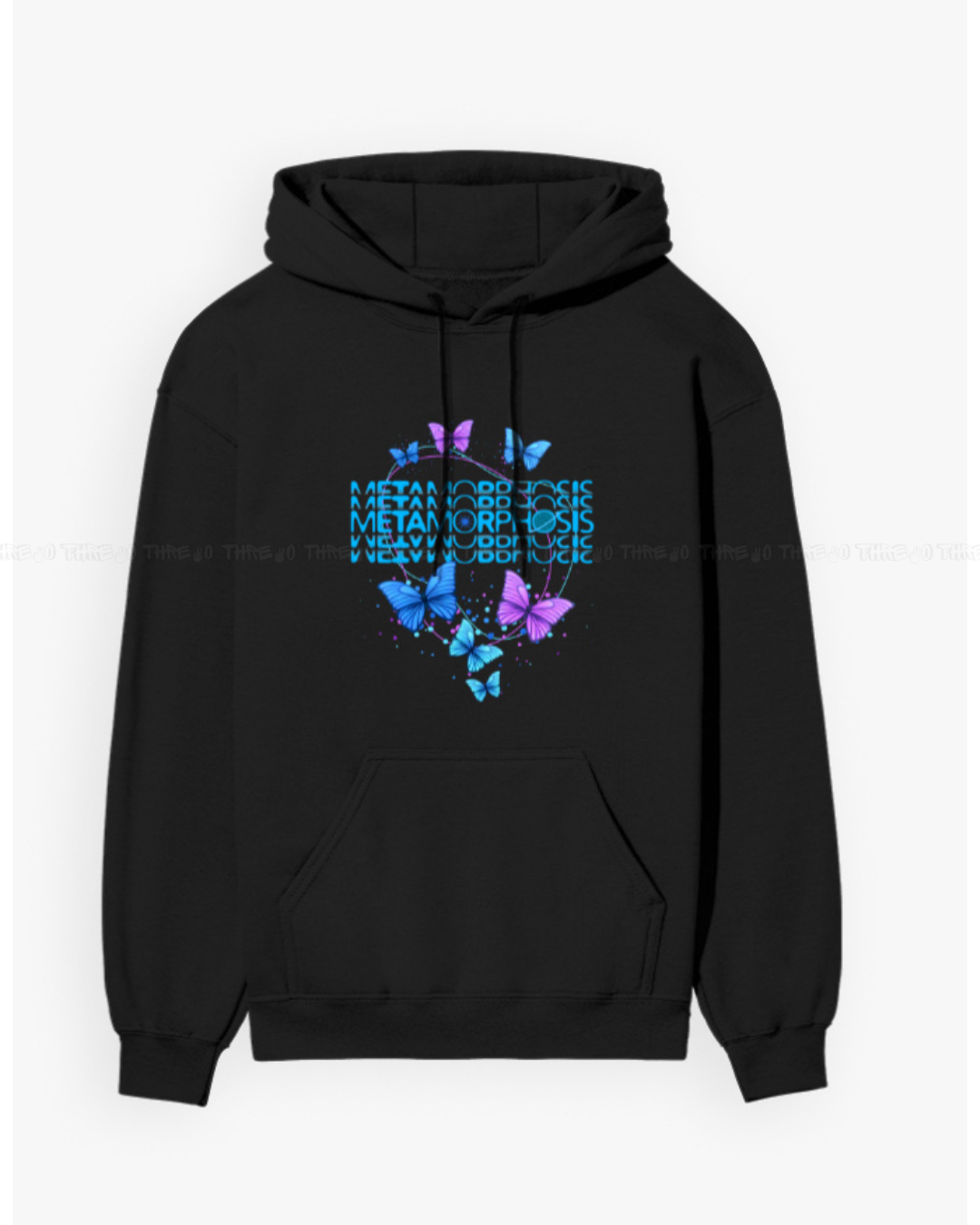 Butterfly Metamorphosis Graphic Hoodie – Aesthetic Unisex Streetwear