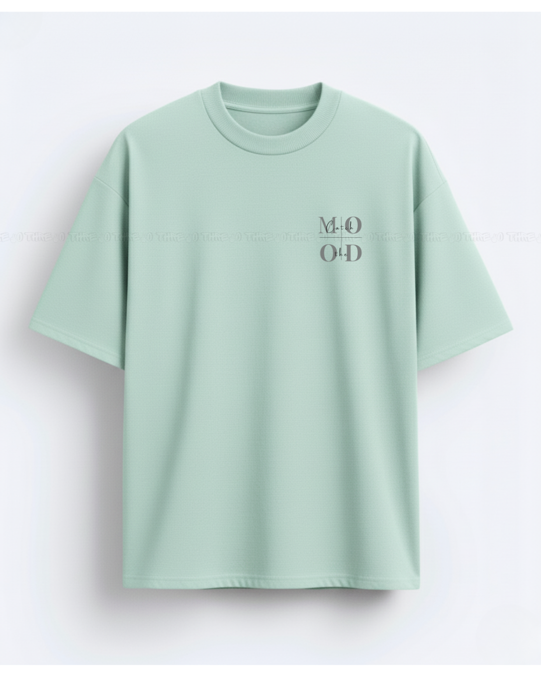Catch the Mood Minimalist Typography T-Shirt – Aesthetic Women's Tee for Effortless Everyday Style