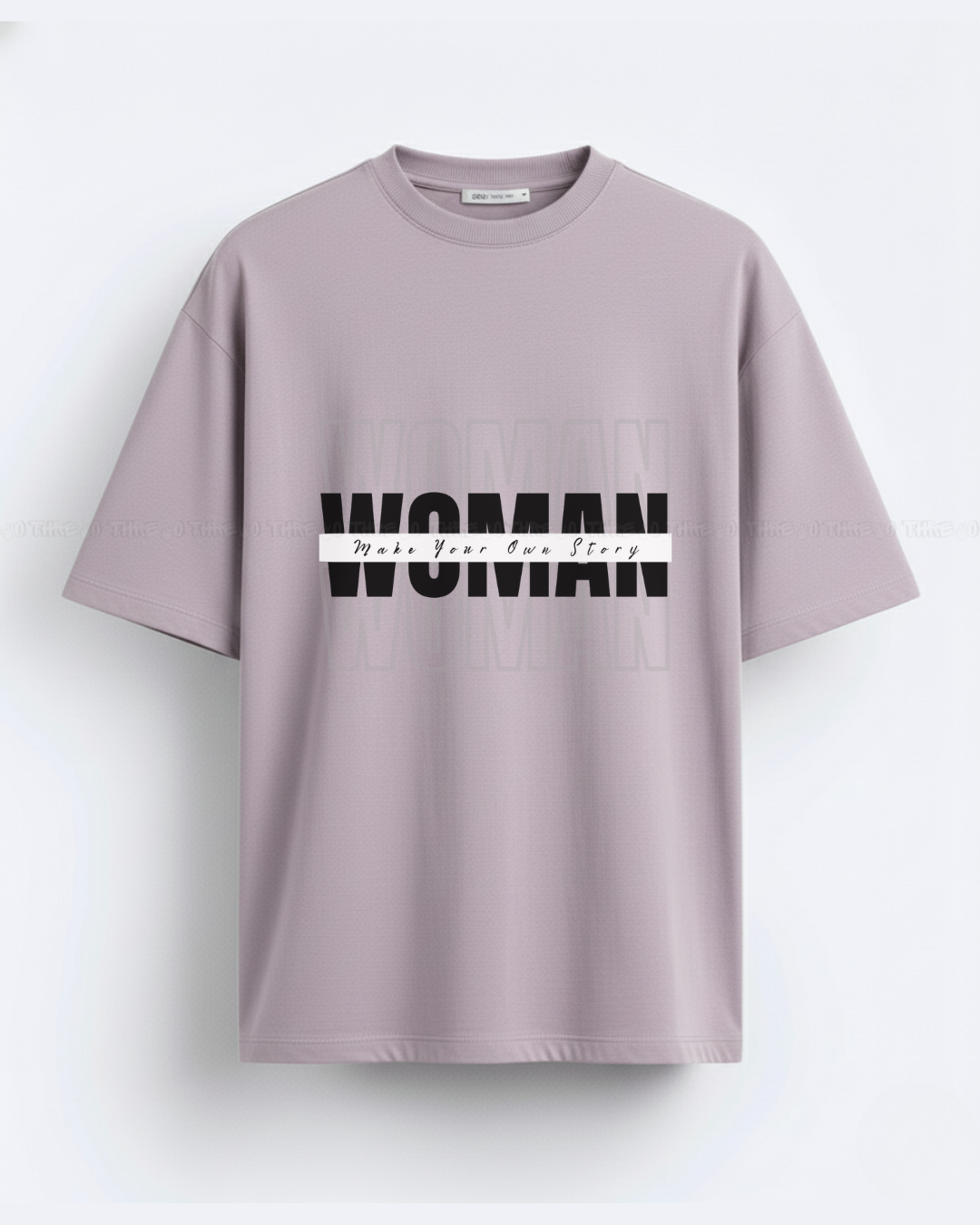 Woman Empowerment Oversized T-Shirt – Bold Graphic Typography Women’s Streetwear Tee