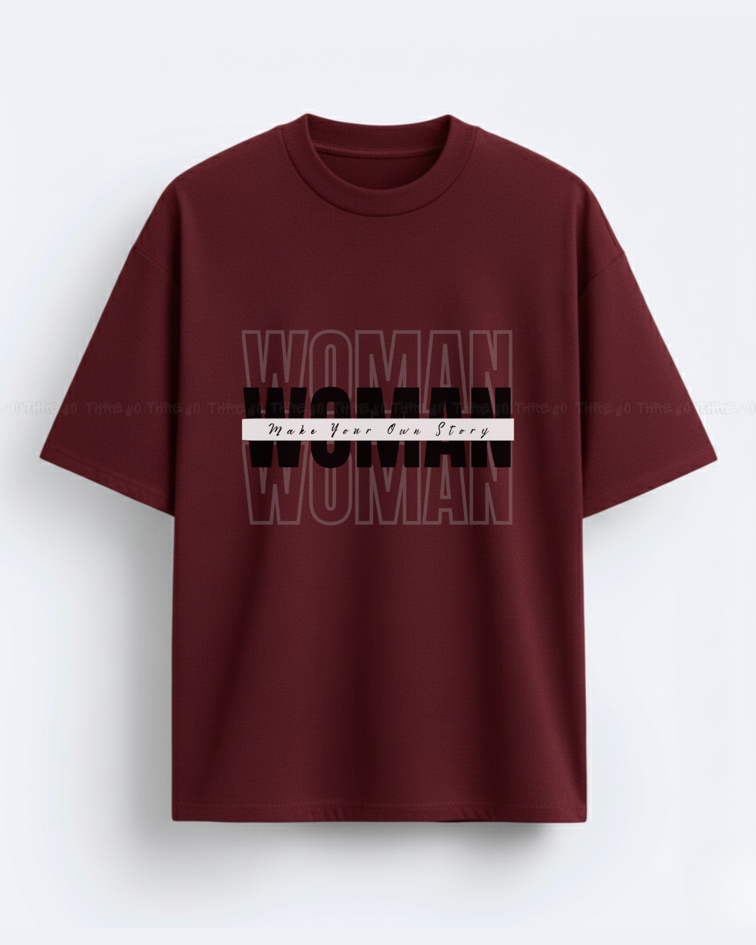 Woman Empowerment Oversized T-Shirt – Bold Graphic Typography Women’s Streetwear Tee