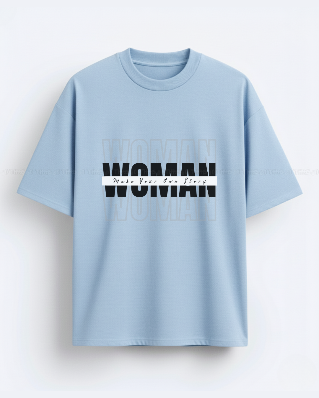 Woman Empowerment Oversized T-Shirt – Bold Graphic Typography Women’s Streetwear Tee