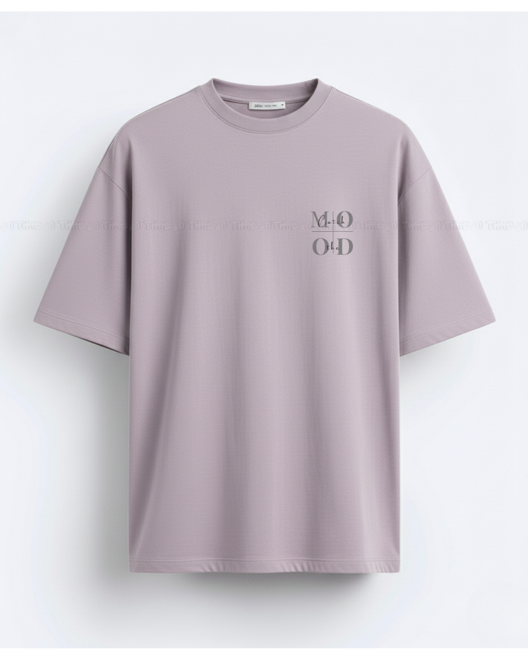 Catch the Mood Minimalist Typography T-Shirt – Aesthetic Women's Tee for Effortless Everyday Style