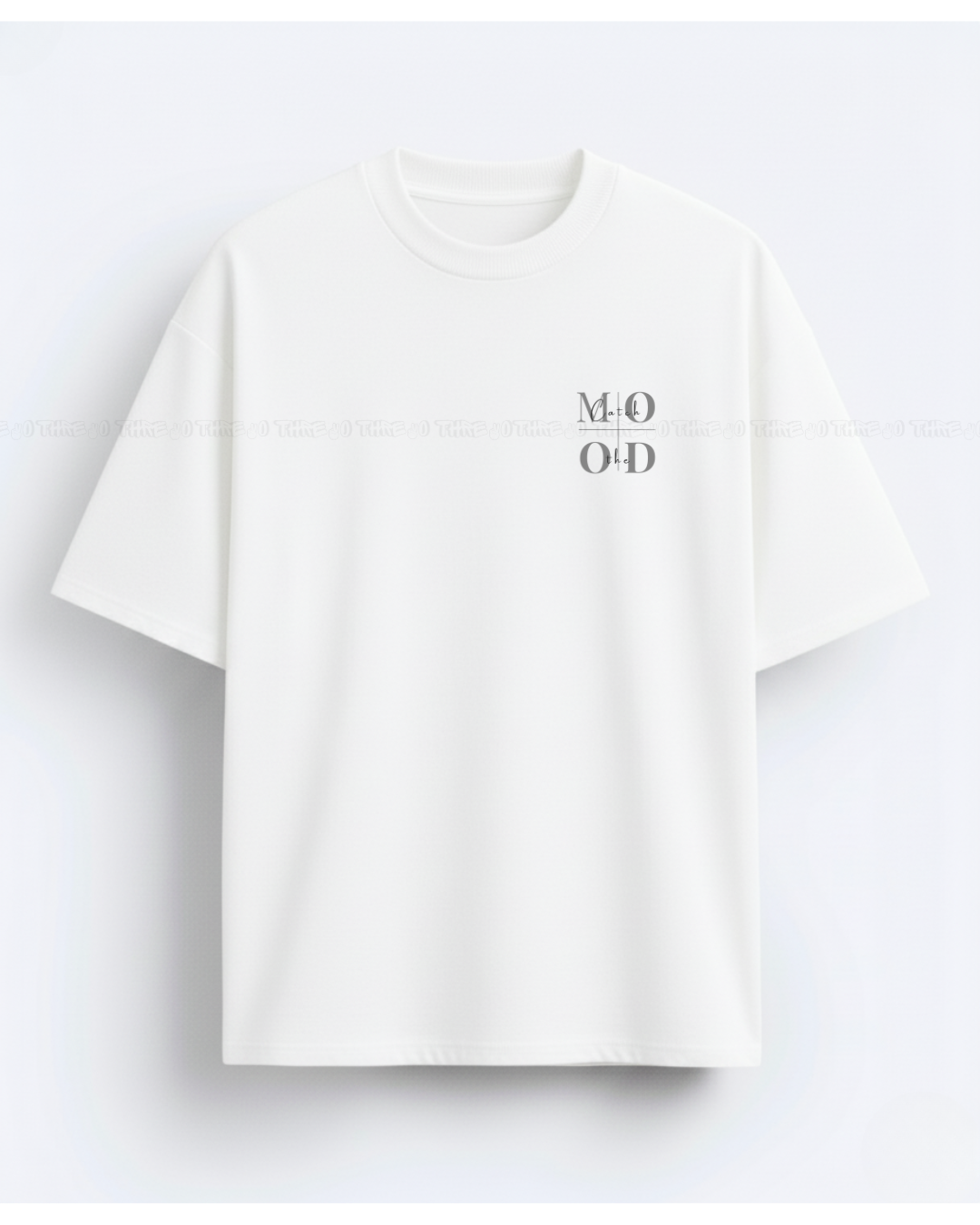 Catch the Mood Minimalist Typography T-Shirt – Aesthetic Women's Tee for Effortless Everyday Style