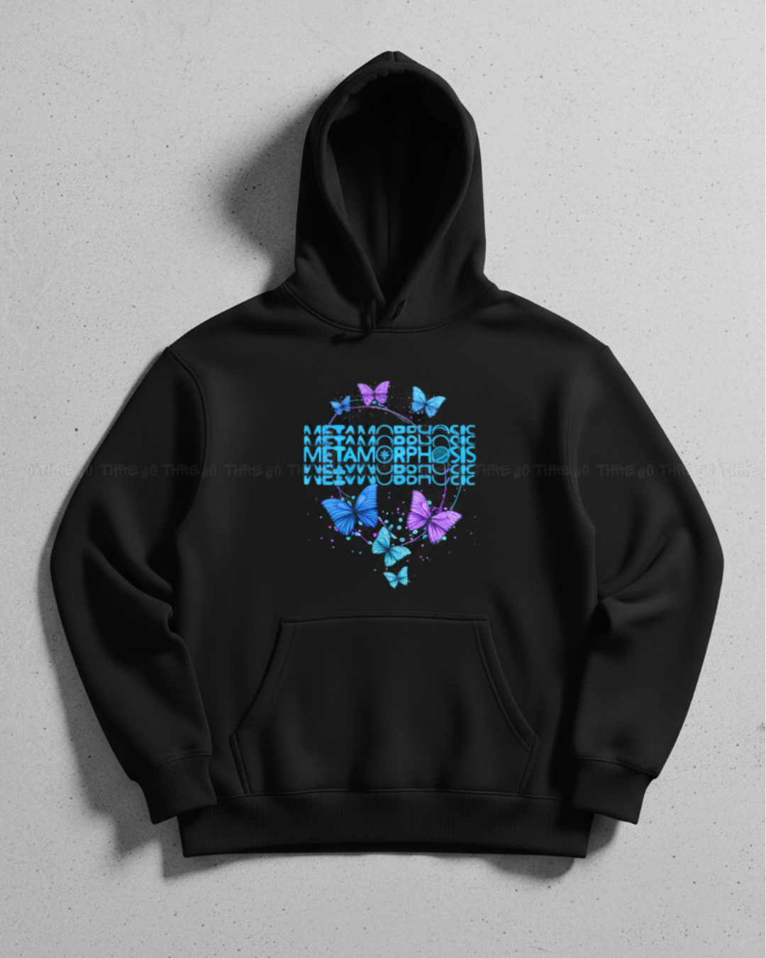 Butterfly Metamorphosis Graphic Hoodie – Aesthetic Unisex Streetwear