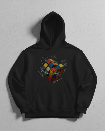 Rubik’s Cube Unisex Hoodie – Geometric Puzzle Graphic Hoodie for Math & Logic Lovers