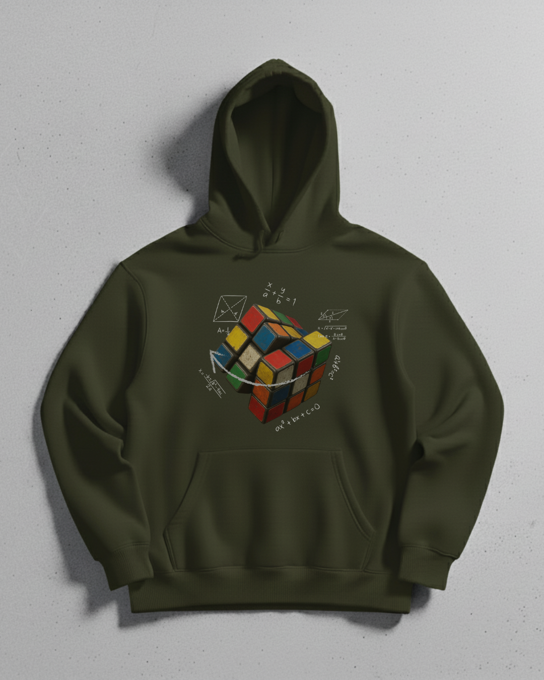 Rubik’s Cube Unisex Hoodie – Geometric Puzzle Graphic Hoodie for Math & Logic Lovers