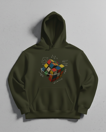 Rubik’s Cube Unisex Hoodie – Geometric Puzzle Graphic Hoodie for Math & Logic Lovers