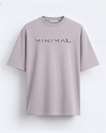 Minimal Oversized Puff Print T-Shirt for Women – Clean Aesthetic White Graphic Tee