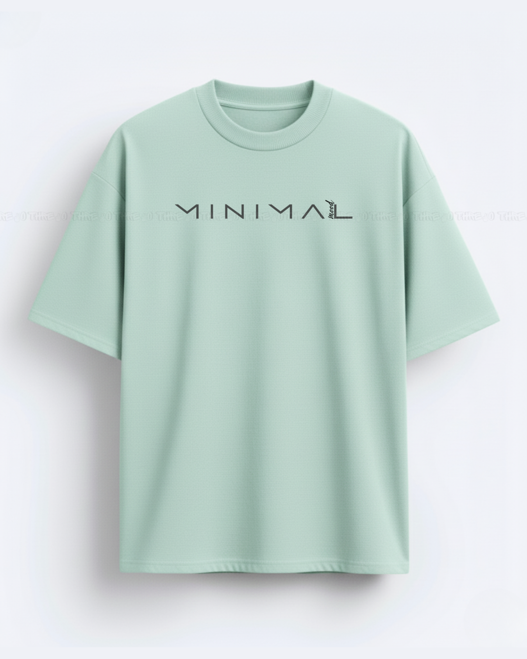 Minimal Oversized Puff Print T-Shirt for Women – Clean Aesthetic White Graphic Tee