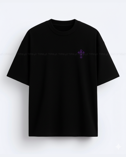 HEAVEN Oversized T-Shirt – Gothic Skull & Angel Graphic Tee | Dark Streetwear Vintage Aesthetic | Edgy Typography Unisex Shirt for Men & Women