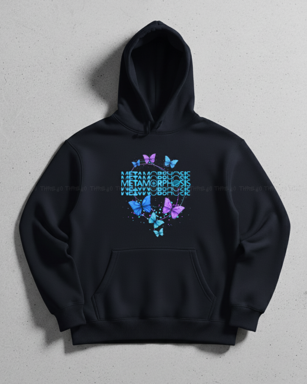Butterfly Metamorphosis Graphic Hoodie – Aesthetic Unisex Streetwear