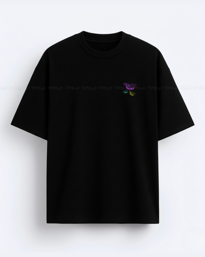 FLIGHT Butterfly Oversized T‑Shirt | Vintage Retro Streetwear Unisex Tee