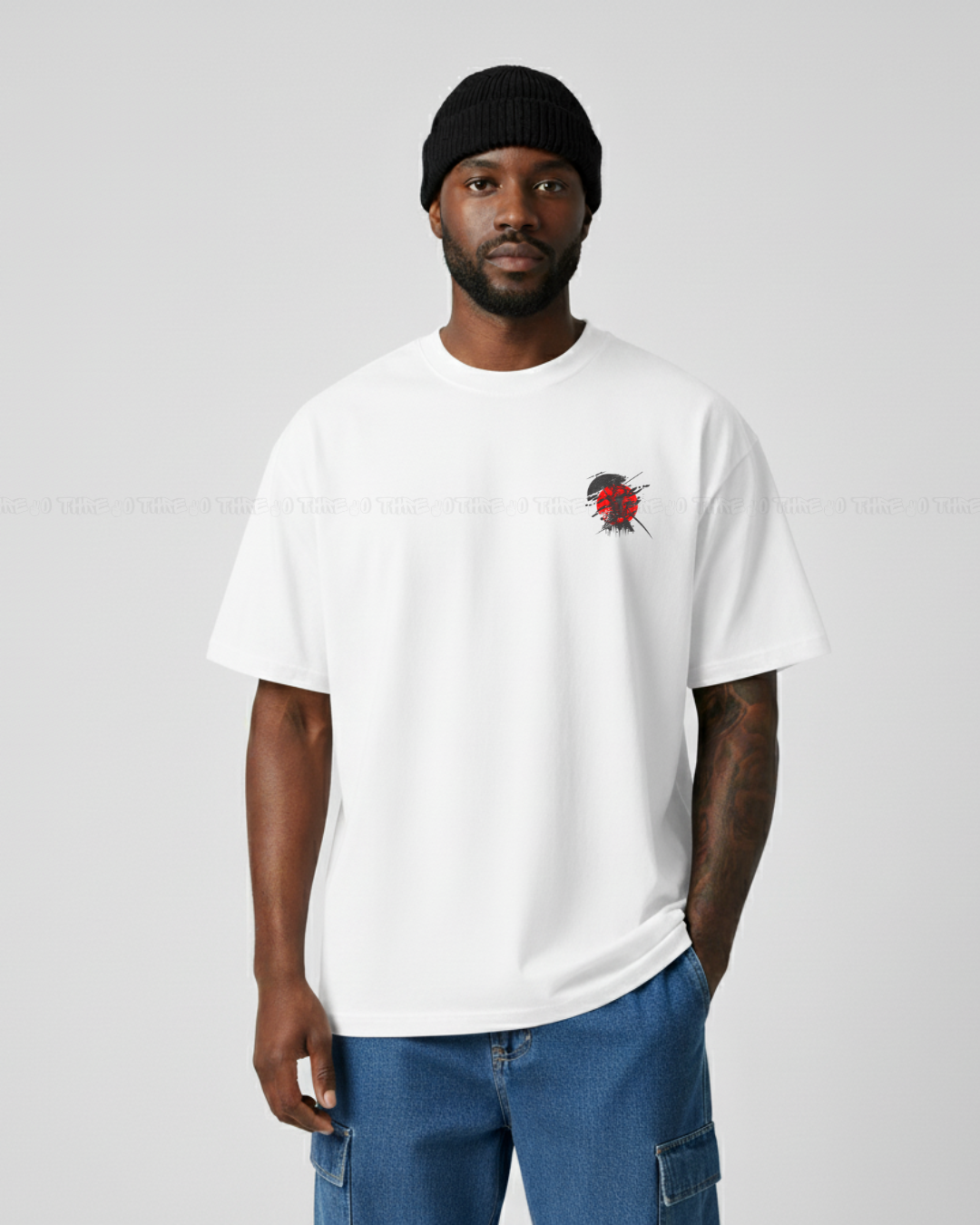 Samurai Warrior Oversized Unisex T-Shirt – Japanese Bushido Streetwear Graphic Tee