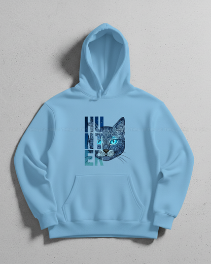 Hunter Cat Unisex Hoodie – Fierce Feline Graphic Hoodie for Bold Streetwear Style
