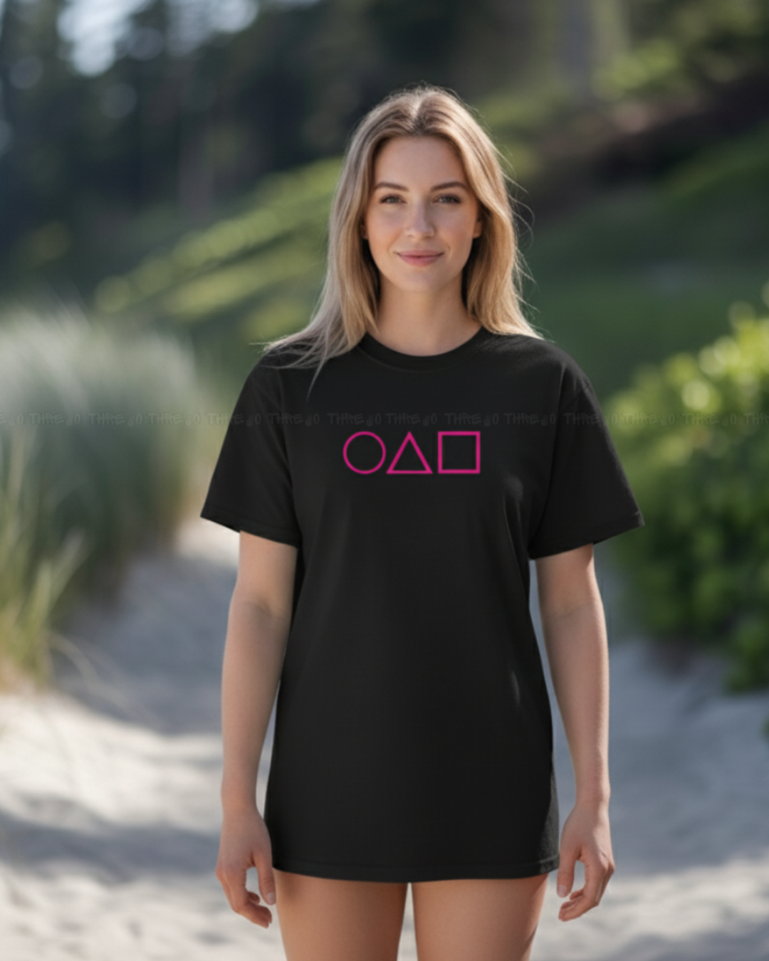 Squid Game Inspired Oversized T-Shirt – Streetwear Graphic Tee Featuring Iconic Guards & Symbols – Trendy Korean Series Aesthetic Unisex Casual Shirt for Fans & Pop Culture Enthusiasts