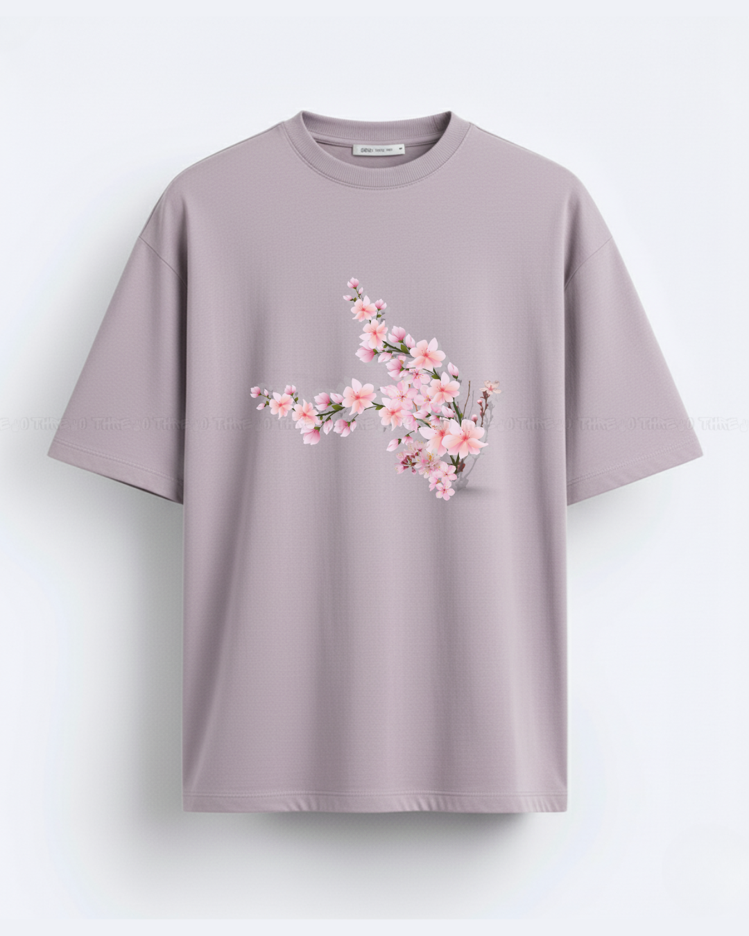 Cherry Blossom Graphic T-Shirt – Aesthetic Floral Print Oversized Tee